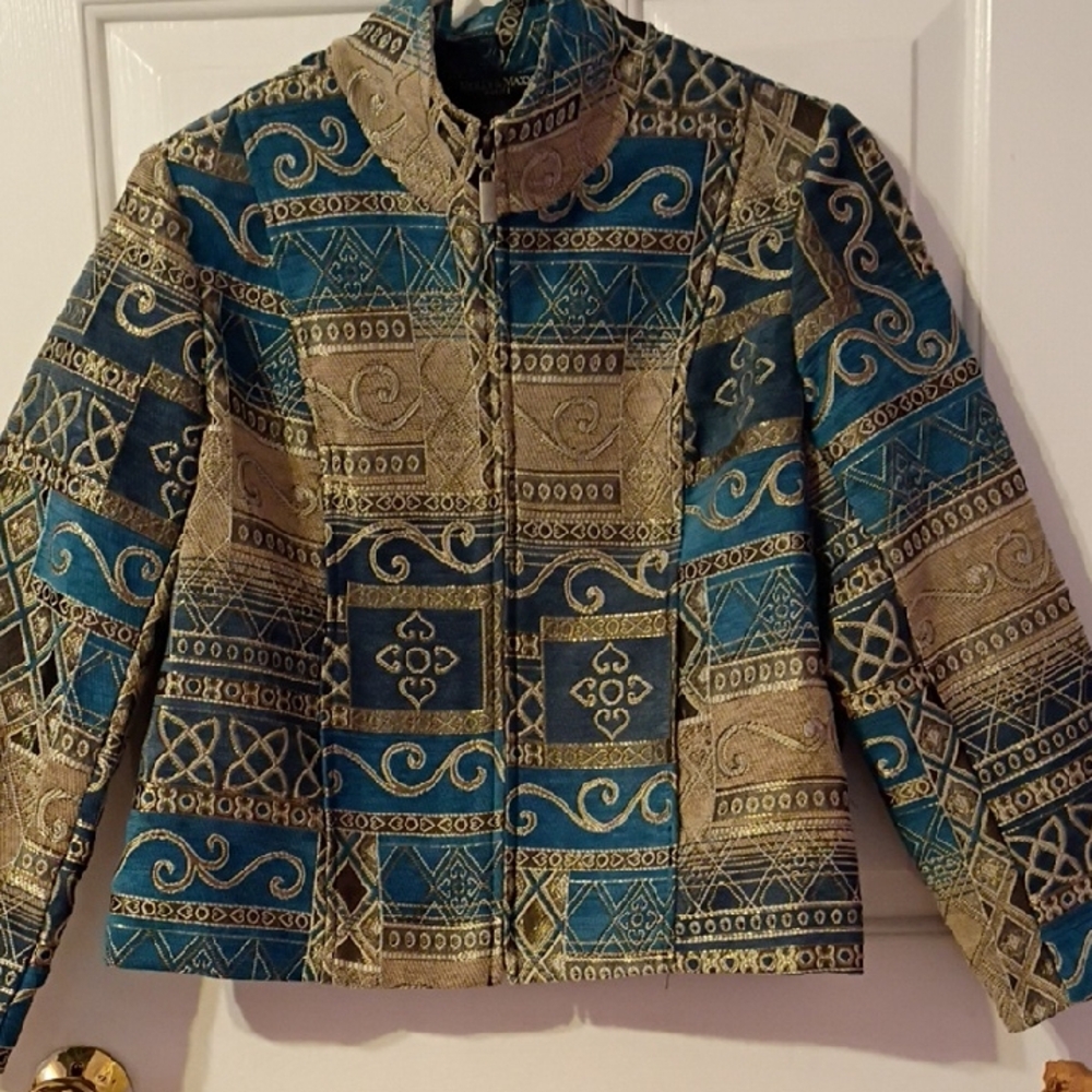 Molly & Maxx Elegant Tapestry Jacket